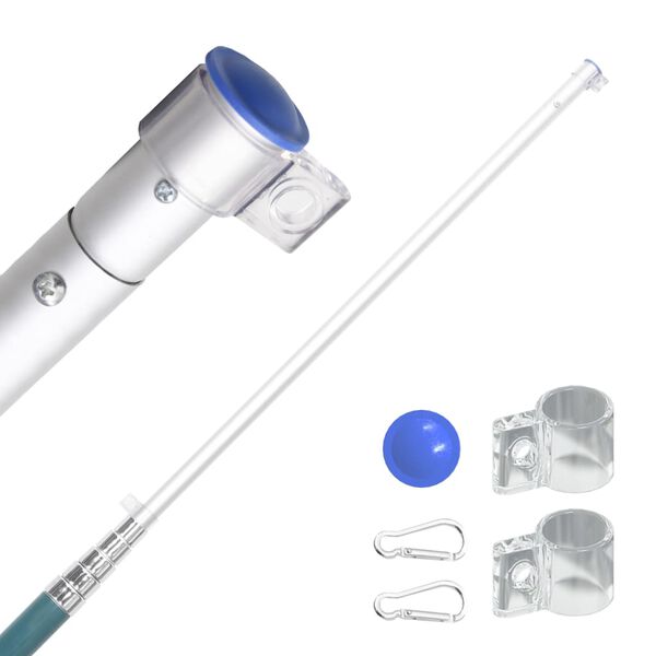 vidaXL Vlajka Německa a stož&aacute;r 5,5 m hlin&iacute;k