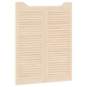 vidaXL Kyvn&eacute; dveře 2 ks 100 x 40 cm Masivn&iacute; borovicov&eacute; dřevo Př&iacute;rodn&iacute;