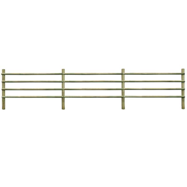 vidaXL Zahradn&iacute; plot impregnovan&aacute; borovice 6 m