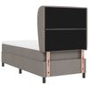 vidaXL Postel s boxspringem s matrac&iacute; s čelo Taupe 90 x 190 cm textil