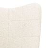 vidaXL křeslo Krémová 62 x 67 x 95,5 cm Sherpa látka