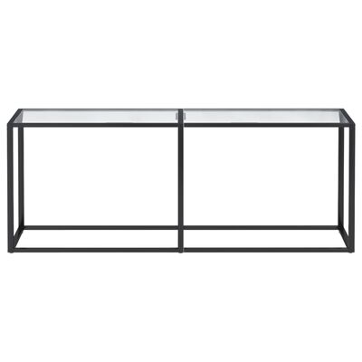 vidaXL Konzolový stolek průhledný 200 x 35 x 75,5 cm tvrzené sklo