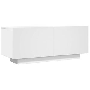 vidaXL TV skř&iacute;ňka b&iacute;l&aacute; 100 x 35 x 40 cm kompozitn&iacute; dřevo