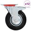 vidaXL 12 ks otočn&aacute; kolečka 125 mm