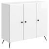 vidaXL Serv&iacute;rovac&iacute; skř&iacute;ň B&iacute;l&aacute; s vysok&yacute;m leskem 89 x 34,5 x 80 cm