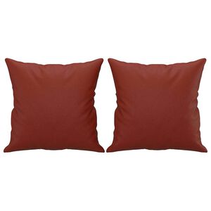 vidaXL Dekoračn&iacute; pol&scaron;t&aacute;ře 2 ks v&iacute;nov&eacute; 40 x 40 cm uměl&aacute; kůže