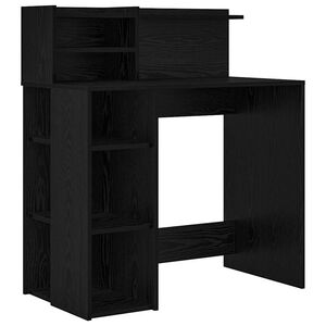 vidaXL Stůl Čern&yacute; dub Kompozitn&iacute; dřevo 90 x 48 x 101,5 cm