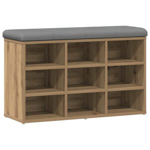 vidaXL Lavice s botn&iacute;kem dub artisan 82x32x50 cm Engineered Wood