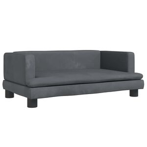 vidaXL Pel&iacute;&scaron;ek pro psy tmavě &scaron;ed&yacute; 80 x 45 x 30 cm samet