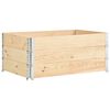 vidaXL Paletov&eacute; n&aacute;stavce 3 ks 100 x 150 cm masivn&iacute; borov&eacute; dřevo