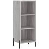 vidaXL Skř&iacute;ň highboard &scaron;ed&aacute; sonoma 34,5 x 34 x 180 cm kompozitn&iacute; dřevo