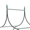vidaXL Zahradní oblouk na popínavé rostliny s hroty tmavě zelený