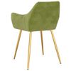 vidaXL J&iacute;deln&iacute; židle 4 ks světle zelen&eacute; samet
