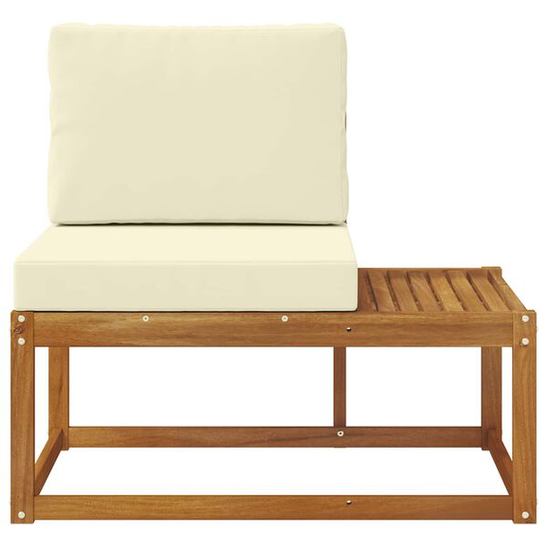 vidaXL Venkovn&iacute; koncov&aacute; pohovka s pol&scaron;t&aacute;řem Př&iacute;rodn&iacute; 91 x 63 x 73 cm