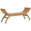 vidaXL Zahradn&iacute; lavice 2 -Seater 126 cm Pevn&eacute; teakov&eacute; dřevo Př&iacute;rodn&iacute;