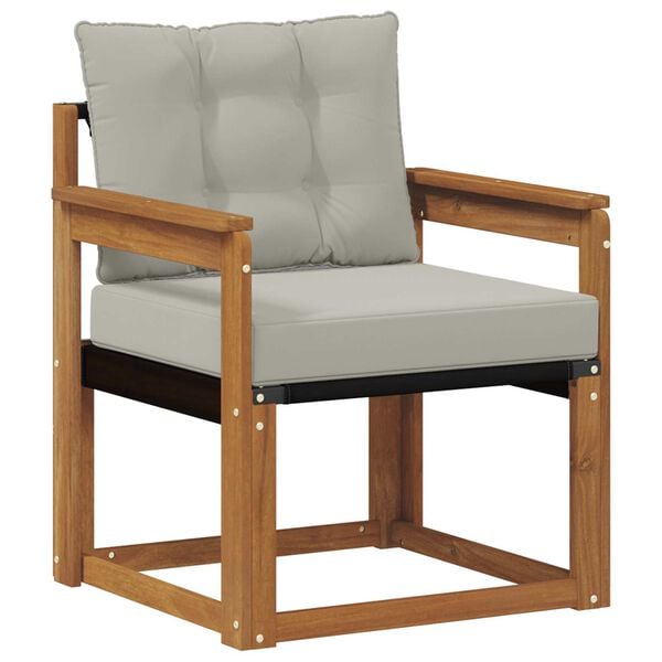 vidaXL Venkovn&iacute; pohovkov&aacute; souprava Masivn&iacute; ak&aacute;ciov&eacute; dřevo a Textilene