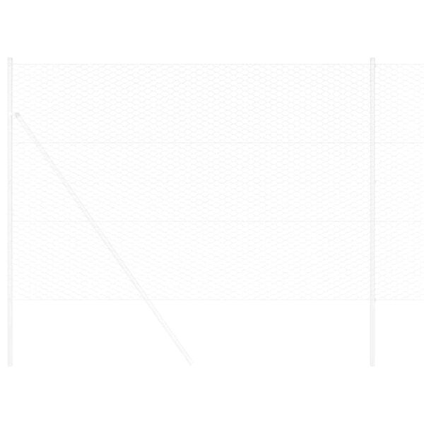 vidaXL Hexagon&aacute;ln&iacute; oplocen&iacute; Stř&iacute;brn&aacute; 1,6 x 25 m Pozinkovan&aacute; ocel