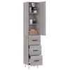 vidaXL Skř&iacute;ň highboard &scaron;ed&aacute; sonoma 34,5 x 34 x 180 cm kompozitn&iacute; dřevo