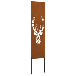 vidaXL Soukrom&iacute; na zahradě Rezav&aacute; 32 x 140 cm Povětrnostně odoln&aacute; ocel