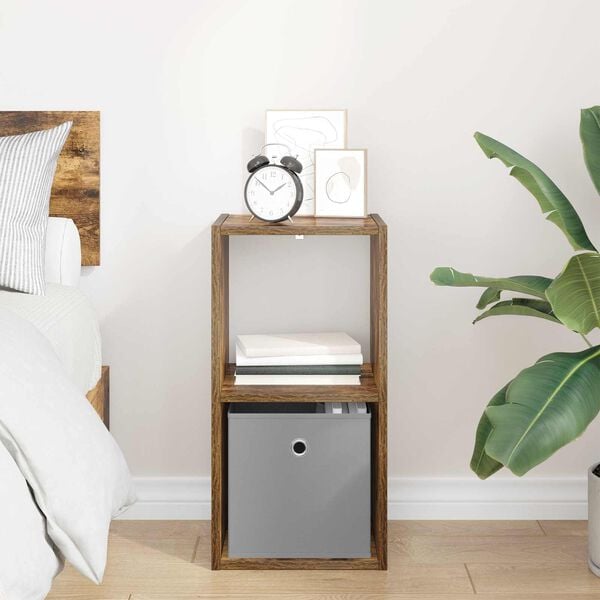 vidaXL Nočn&iacute; stolek Kouřov&yacute; dub 30,5 x 27 x 59,5 cm kompozitn&iacute; dřevo