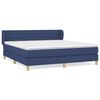 vidaXL Box spring postel s matrac&iacute; modr&aacute; 160x200 cm textil