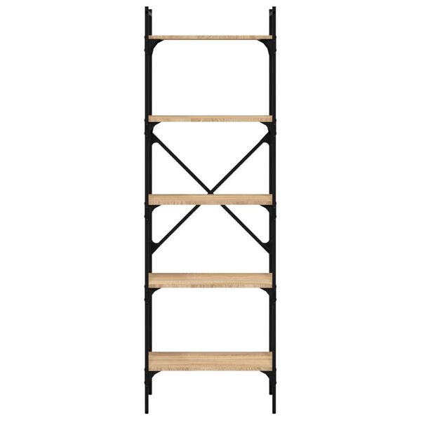 vidaXL Knihovna s 5 policemi dub sonoma 56 x 31,5 x 174 cm kompozit