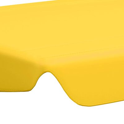 vidaXL Náhradní stříška na zahradní houpačku žlutá 150/130 x 105/70 cm
