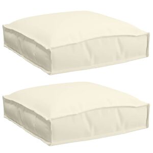 vidaXL Pol&scaron;t&aacute;ř 2 pcs Kr&eacute;mov&aacute; 40 x 40 x 8 cm Oxford l&aacute;tka