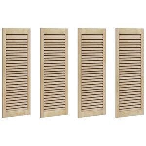 vidaXL Skř&iacute;ňov&eacute; dveře se dveřmi 4 pcs Př&iacute;rodn&iacute; 110 x 2,1 x 39,5 cm