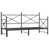 vidaXL Leh&aacute;tko bez matrace 80x200 cm čern&eacute; ocelov&eacute;