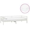 vidaXL Denn&iacute; postel s matrac&iacute; 90 x 200 cm b&iacute;l&aacute; masivn&iacute; borov&eacute; dřevo