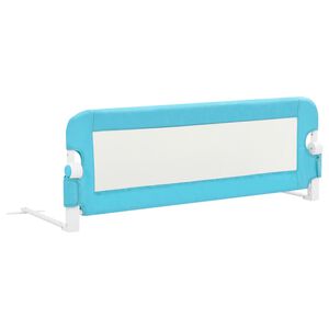 vidaXL Dětsk&aacute; z&aacute;brana k post&yacute;lce modr&aacute; 120 x 42 cm polyester