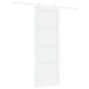vidaXL Posuvn&eacute; dveře 78 x 211 cm Kompozitn&iacute; dřevo B&iacute;l&aacute;