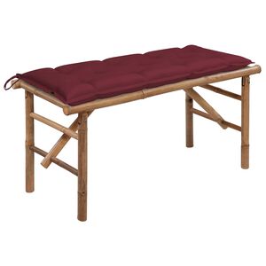vidaXL Skl&aacute;dac&iacute; zahradn&iacute; lavice s podu&scaron;kou 118 cm bambus