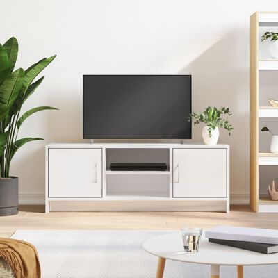 vidaXL TV skříňka bílá vysoký lesk 102x30x37,5 cm kompozitní dřevo
