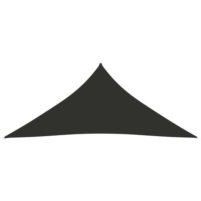 vidaXL Stínící plachta oxfordská látka trojúhelník 5x6x6 m antracitová