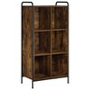 vidaXL Knihovna 57 x 33 x 111 cm Kompozitn&iacute; dřevo Kouřov&yacute; dub