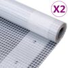 vidaXL Kryc&iacute; plachty 2 ks 260 g/m&sup2; 1,5 x 15 m b&iacute;l&eacute;