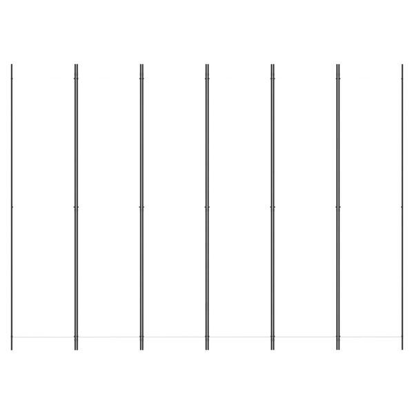 vidaXL 6d&iacute;ln&yacute; parav&aacute;n b&iacute;l&yacute; 300x220 cm textil