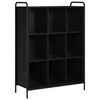 vidaXL Knihovna 57 x 33 x 111 cm Kompozitn&iacute; dřevo Čern&yacute; dub