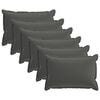vidaXL Povlak na pol&scaron;t&aacute;ř 6 ks HOUTEN Antracitov&aacute; 50 x 70 cm Polyester