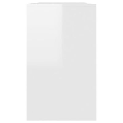 vidaXL Příborník bílý s vysokým leskem 120 x 41 x 75 cm dřevotříska