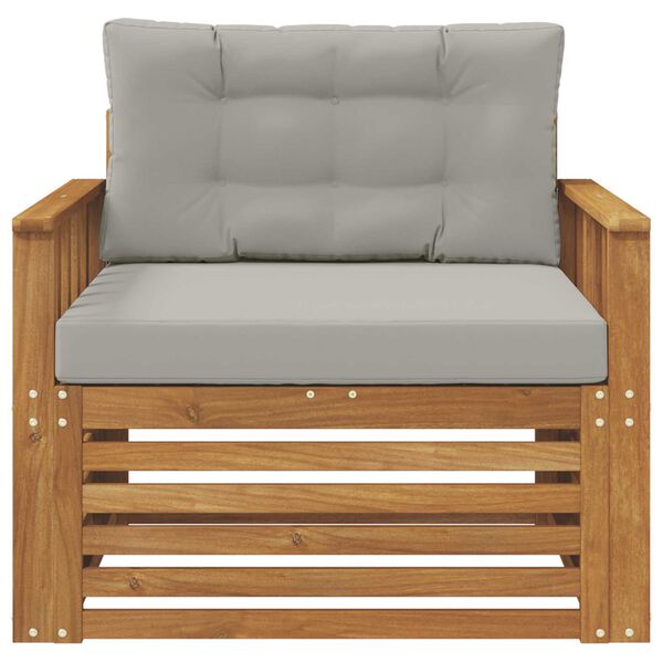 vidaXL Venkovn&iacute; pohovkov&aacute; souprava Masivn&iacute; ak&aacute;ciov&eacute; dřevo a polyester