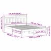 vidaXL R&aacute;m postele B&iacute;l&aacute; 120 x 190 cm Masivn&iacute; borov&eacute; dřevo