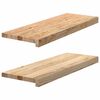 vidaXL Okenn&iacute; parapety 2 ks neo&scaron;etřen&eacute; 70x25x2cm masivn&iacute; dubov&eacute; dřevo