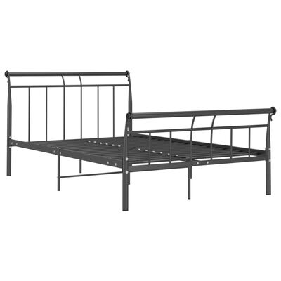 vidaXL Rám postele černý kovový 120 x 200 cm
