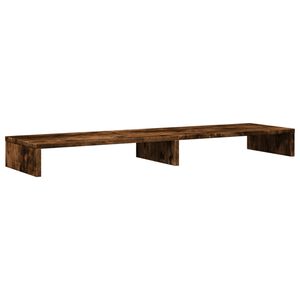 vidaXL Stojan na monitor kouřov&yacute; dub 100 x 27 x 10 cm kompozitn&iacute; dřevo