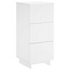 vidaXL Př&iacute;born&iacute;k B&iacute;l&aacute; 33.5 x 34.5 x 75 cm Kompozitn&iacute; dřevo