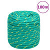 vidaXL Lodn&iacute; lano zelen&eacute; 16 mm 100 m polypropylen