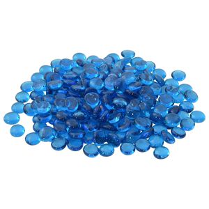 vidaXL Skleněn&yacute; nugget 17-19 mm Nebesk&aacute; modr&aacute; Sklo
